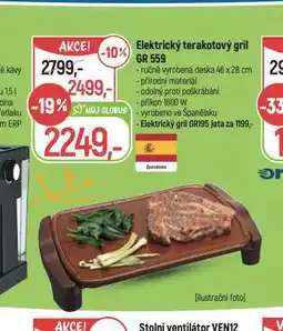 Globus Elektrický terakotový gril nabídka