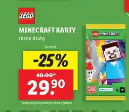 Lidl Minecraft karty nabídka
