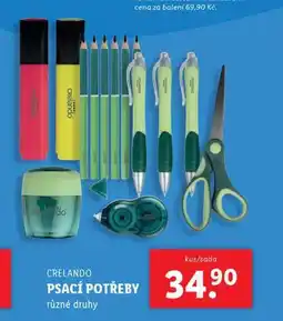 Lidl Psací potřeby nabídka
