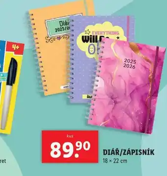 Lidl Zápisník nabídka