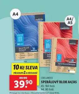 Lidl Spirálový blok nabídka