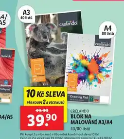 Lidl Blok na malování nabídka