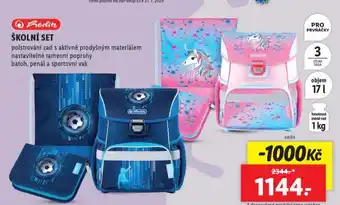 Lidl Školní set nabídka