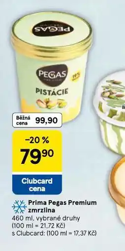 Tesco Prima pegas premium zmrzlina nabídka