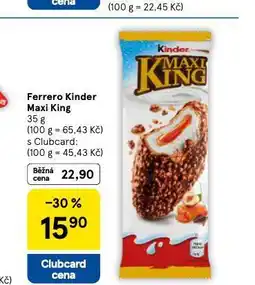 Tesco Ferrero kinder maxi king nabídka