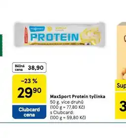 Tesco Mxsport protein tyčinka nabídka
