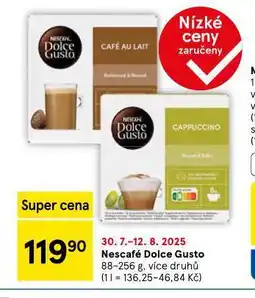 Tesco Nescafé dolce gusto nabídka