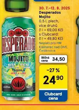 Tesco Desperados mojito nabídka
