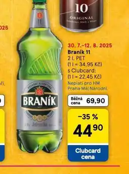 Tesco Pivo braník 11 nabídka