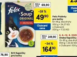 Tesco Felix polévky pro kočky nabídka