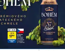 Tesco Pivo krušovice bohém nabídka