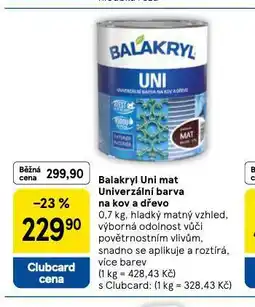 Tesco Balakryl nabídka