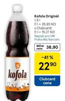 Tesco Kofola Original nabídka