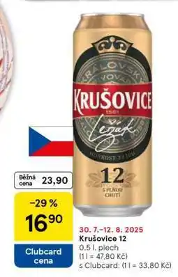 Tesco Krušovice 12 nabídka