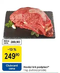 Tesco Hovězí krk podplečí nabídka