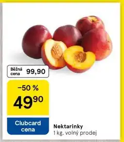 Tesco Nektarinky nabídka