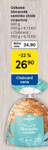 Tesco Odkolek Slovanské semínko chléb vícezrnný nabídka