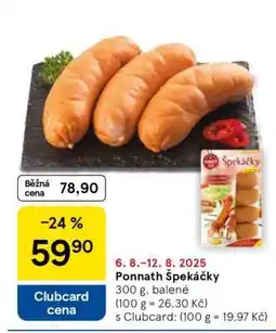Tesco Ponnath Špekáčky nabídka