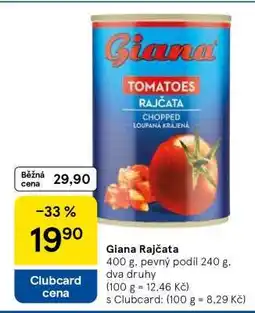 Tesco Giana rajčata nabídka