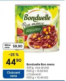 Tesco Bonduelle Bon Menu nabídka