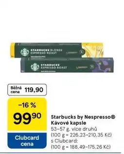 Tesco Starbucks by Nespresso Kávové kapsle nabídka
