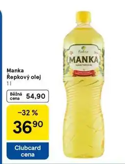 Tesco Manka Řepkový olej nabídka