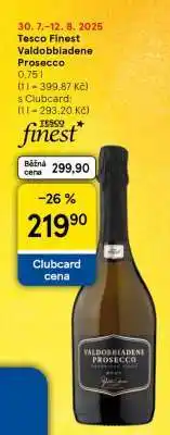 Tesco Tesco Finest Valdobbiadene Prosecco nabídka