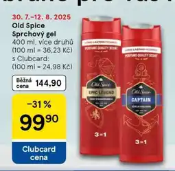 Tesco Old Spice sprchový gel nabídka