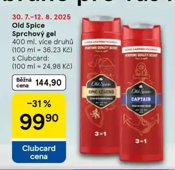 Tesco Old Spice sprchový gel nabídka