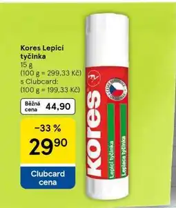 Tesco Kores Lepicí tyčinka nabídka