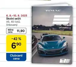 Tesco Školní sešit nabídka