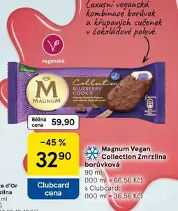 Tesco Magnum Vegan Collection Zmrzlina borůvková nabídka