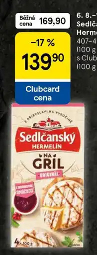 Tesco Sedlčanský hermelín na gril nabídka