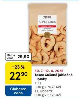 Tesco Tesco Sušené jablečné lupínky nabídka