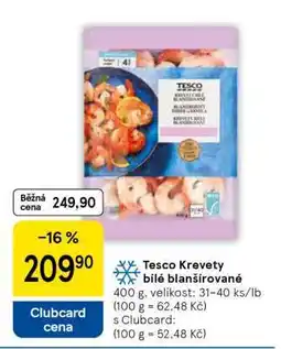 Tesco Tesco Krevety bílé blanšírované nabídka