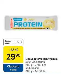 Tesco MaxSport Protein Tyčinka nabídka