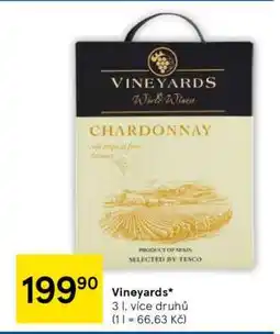 Tesco Vineyards Chardonnay nabídka