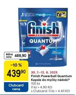 Tesco Finish Powerball Quantum Kapsle do myčky nádobí nabídka