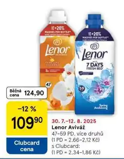 Tesco Lenor aviváž nabídka