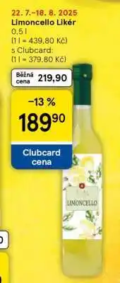 Tesco Limoncello Likér nabídka