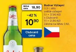 Tesco Budvar výčepní nabídka