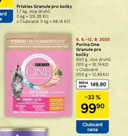Tesco Purina One Granule pro kočky nabídka