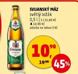 Penny Market Svijanský Máz světlý ležák nabídka