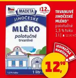 Penny Market TRVANLIVÉ JIHOČESKÉ MLÉKO nabídka