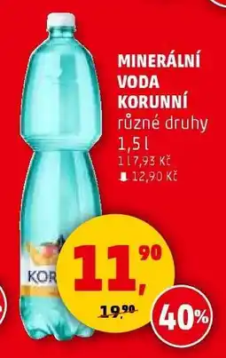 Penny Market MINERÁLNÍ VODA KORUNNÍ nabídka