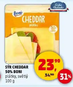 Penny Market SÝR CHEDDAR 50% BONI nabídka