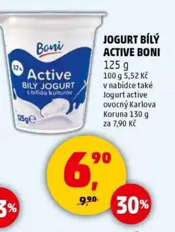 Penny Market JOGURT BÍLÝ ACTIVE BONI nabídka