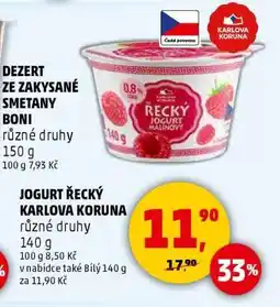 Penny Market Jogurt řecký Karlova Koruna nabídka