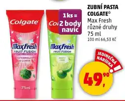 Penny Market Zubní pasta Colgate Max Fresh nabídka
