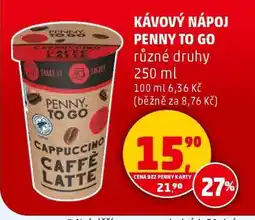 Penny Market Kávový nápoj Penny To Go nabídka